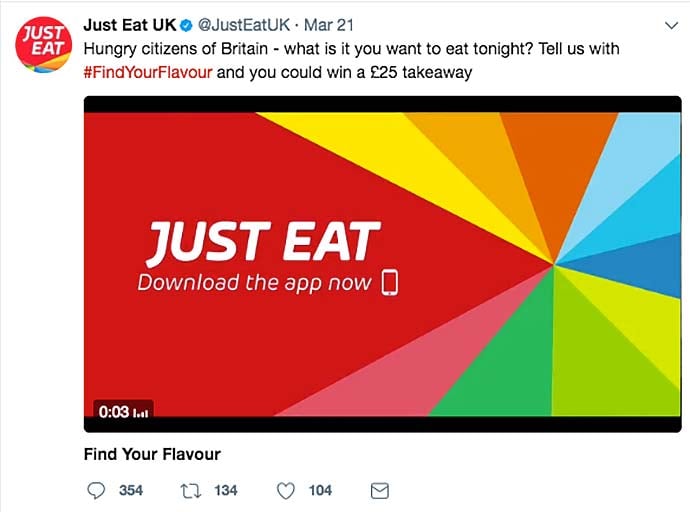 just eat social media screenshots
